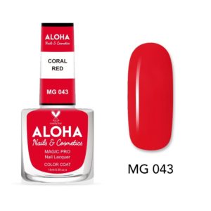 Βερνίκι Νυχιών 10 ημερών με Gel Effect Χωρίς Λάμπα Magic Pro Nail Lacquer 15ml - MG 043 / ALOHA Nails + Cosmetics