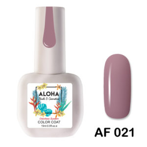 Ημιμόνιμο βερνίκι ALOHA 15ml - AF 021 / Χρώμα: Ροζ Σάπιο Μήλο (Rosy Spiced Apple)