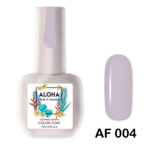 Ημιμόνιμο βερνίκι Aloha 15ml - AF 004 / Χρώμα: Ανοιχτό ροζ λεβάντας (Light Pink Lavender)