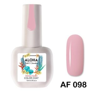 Ημιμόνιμο βερνίκι ALOHA 15ml - Χρώμα: AF 098 / Ροζ Κοραλί (Coral Pink)