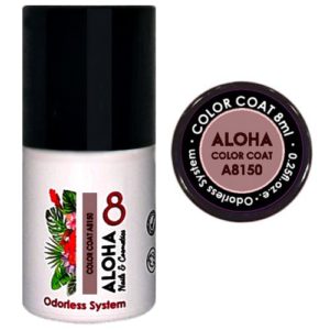 Ημιμόνιμο βερνίκι Aloha 8ml - Color Coat A8150 / Χρώμα: Dusty Rose (Ροζ-καφέ παστέλ)