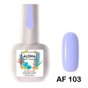 Ημιμόνιμο βερνίκι ALOHA 15ml - Χρώμα: AF 103 / Χρώμα: Λιλά Βιολετί (Lilac Violet)