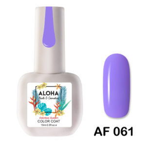 Ημιμόνιμο βερνίκι Aloha 15ml - AF 061 / Χρώμα: Βιολετί (Violet)