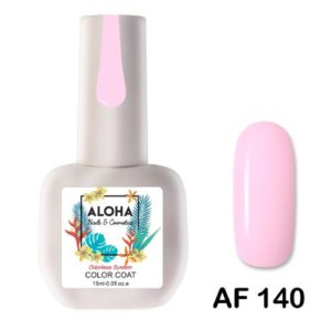 Ημιμόνιμο βερνίκι ALOHA 15ml - AF 140 / Χρώμα: Ροζ Ροδακινί (Peachy Pink)