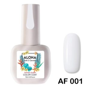 Ημιμόνιμο βερνίκι ALOHA 15ml - Χρώμα: AF 001 (French Milky White/Γαλακτερό γαλλικού διάφανο)