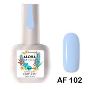 Ημιμόνιμο βερνίκι ALOHA 15ml - Χρώμα: AF 102 / Χρώμα: Σιέλ Βιολετί (Light Blue Violet)