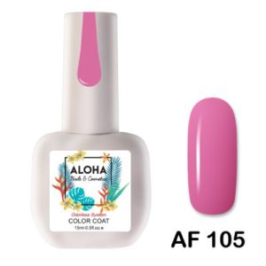 Ημιμόνιμο βερνίκι ALOHA 15ml - AF 105 / Χρώμα: Ροζ Φούξια (Pink Fuschia)