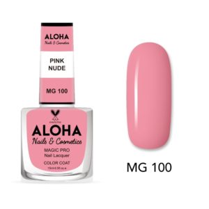 Βερνίκι Νυχιών 10 ημερών με Gel Effect Χωρίς Λάμπα Magic Pro Nail Lacquer 15ml - MG 100 / ALOHA Nails + Cosmetics