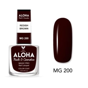 Βερνίκι Νυχιών 10 ημερών με Gel Effect Χωρίς Λάμπα Magic Pro Nail Lacquer 15ml - MG 200 / ALOHA Nails + Cosmetics