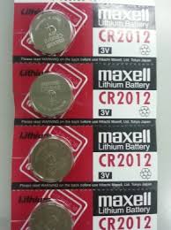 MAXELL CR2012 LITHIUM BATTERY 3V