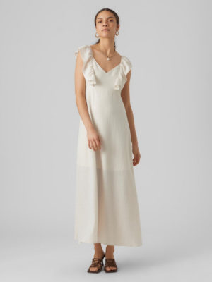 Γυναικείο φόρεμα maxi VMCHRIS SL ANKLE DRESS VERO MODA 10285599 Birch
