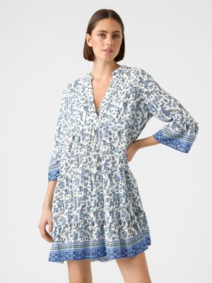 Γυναικείο φόρεμα VMMILAN 3/4 SHORT DRESS VERO MODA 10281787 Dazzling Blue S23
