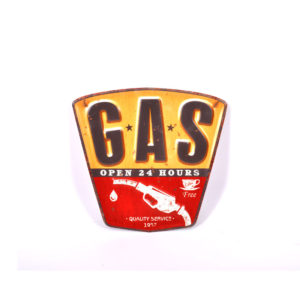 Πινακίδα Μεταλλική Gas 30x29εκ