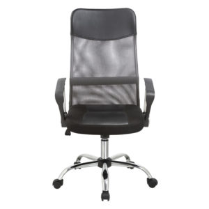 Καρέκλα Γραφείου 4006 Γκρι Πλάτη/Μαύρο Κάθισμα 59x60x120Εκ