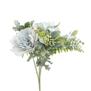 Λουλούδι/Μπουκέτο Πλαστικό/Υφασμάτινο Μπλε Υ24εκ