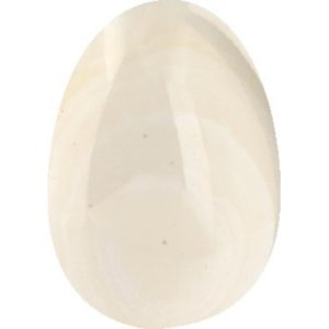 Αυγό Διακοσμητικό Μαρμάρινο Εκρού 7εκ