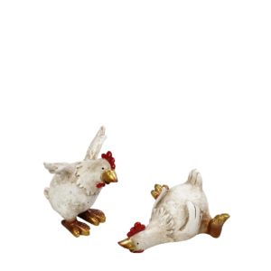 Κοτόπουλο Διακοσμητικό Polyresin Διάφορα Σχέδια 8x9x8Cm Espiel