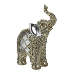 Ελέφαντας Διακοσμητικός Polyresin Χρυσός 14x8x20εκ Inart