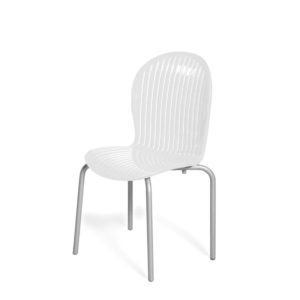 Καρέκλα PERI TEAK Λευκή 55x55x88εκ