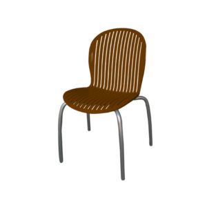 Καρέκλα PERI TEAK Καφέ 55x55x88εκ