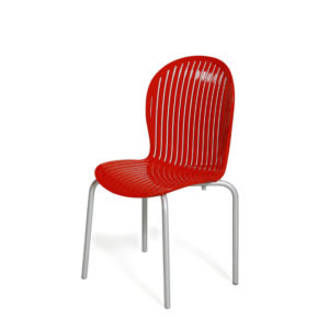 Καρέκλα PERI TEAK Κόκκινη 55x55x88εκ
