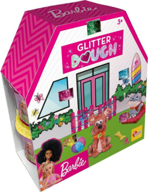 Πλαστελίνη Γκλίτερ Καρδιά Barbie Kit House Με 5 Βαζάκια