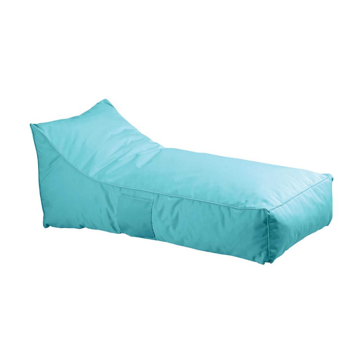 Πουφ Taco Ξαπλώστρα - Ανάκλιντρο 1 Αδιάβροχο Ύφασμα Γαλάζιο . Διάσταση: 140x70x60cm