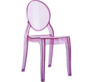 Καρέκλα Elizabeth Baby Διάφανο ρόζ