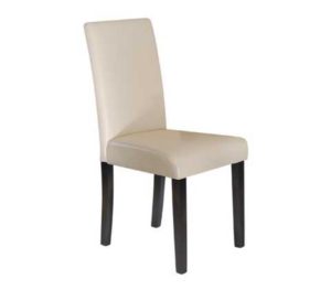 Καρέκλα Maleva-L PU Ivory 42x56x93cm (Σετ 2 ΤΕΜ)