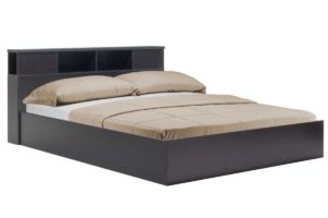 Κρεβάτι διπλό OLYMPUS pakoworld σε χρώμα wenge 160x200εκ