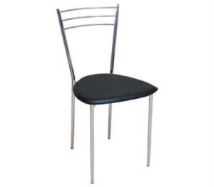 Καρέκλα Valetta Χρώμιο/PVC Μαύρο Συσκ.6τμχ 40x47x81cm