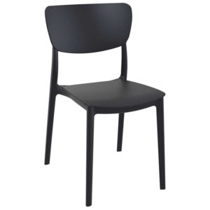 Καρέκλα Πολυπροπυλενίου Monna Black 45Χ53Χ82εκ.