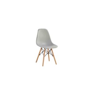 Καρέκλα Wood ART PP Γκρι 46x52x82cm (Σετ 4 ΤΕΜ)
