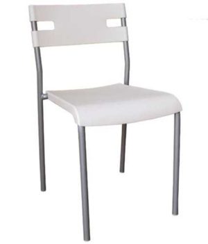 Καρέκλα Swift Bαφή silver PP Λευκό Συσκ.8τμχ 42x46x77cm