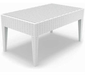 Τραπέζι πολυπροπυλένιο Miami 92x53 Λευκό