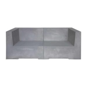 καναπές 2θέσιος CONCRETE Cement Grey