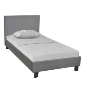 Κρεβάτι Wilton Μονό Ύφασμα Γκρι . Διάσταση: 97x203x89(Στρώμα 90x190)cm