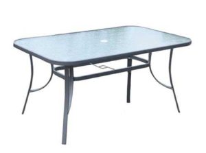 Τραπέζι Rio 150x90cm Μεταλ.Ανθρακί