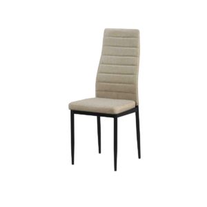 Καρέκλα JETTA Ύφ.Dark Beige/Βαφή Μαύρη (Συσκ.6) 40x50x95cm
