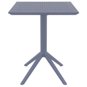 Τραπέζι Πτυσσόμενο Sky 60Χ60X74Εκ. Dark Grey