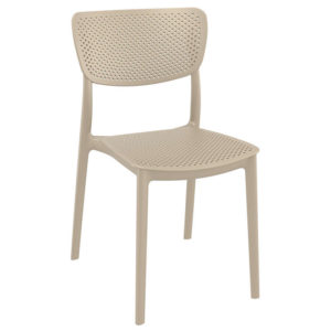 Καρέκλα Πολυπροπυλενίου Lucy Dove Grey 45Χ53Χ82εκ.
