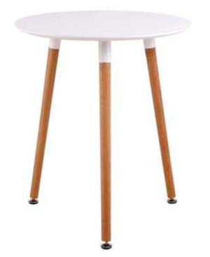 Τραπέζι Art Φ60/H68cm Λευκό