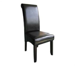 Καρέκλα Maleva-H PU Καφέ 46x61x100cm (Σετ 2 ΤΕΜ)