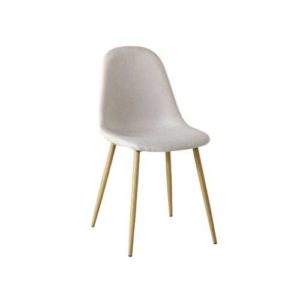 Καρέκλα Celina Μεταλλική Φυσικό/Ύφασμ.Μπέζ Συσκ.4τμχ 45x54x85cm