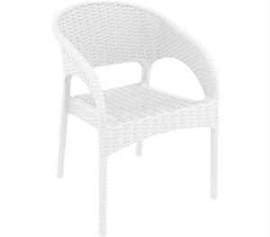 Πολυθρόνα πολυπροπυλένιου Panama Λευκή