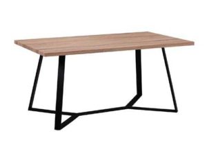 Τραπέζι Hanson 160x90x75cm Sonoma/Βαφή Μαύρη
