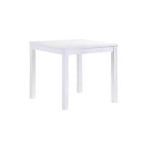 Τραπέζι 80x80cm Mdf NATURALE Λευκό