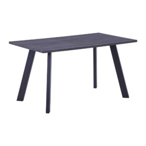 Τραπέζι BAXTER 140x80cm Grey Walnut/Βαφή Μαύρη