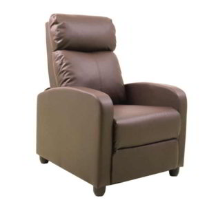 Πολυθρόνα Relax Porter Σαλονιού - Καθιστικού / Pu Καφέ . Διάσταση: 68x86x99cm