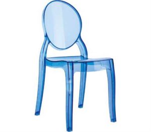 Καρέκλα Elizabeth Baby Διάφανο μπλέ